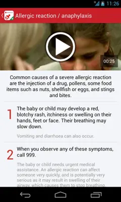 Baby & Child First Aid android App screenshot 2